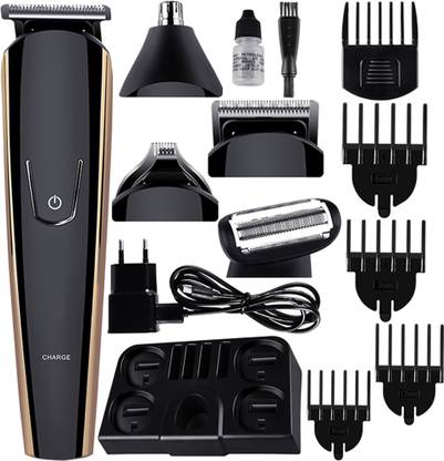 FVBG Powerful Cordless 8In1 Hair Clipper & Trimmer Beard Shaver & Razor Grooming Kit Grooming Kit 90 min  Runtime 5 Length Settings