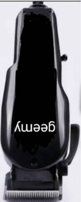 Geemy Professional hair clipper and trimmer direct electric pawer for men(black) Trimmer 0 min  Runtime 4 Length Settings