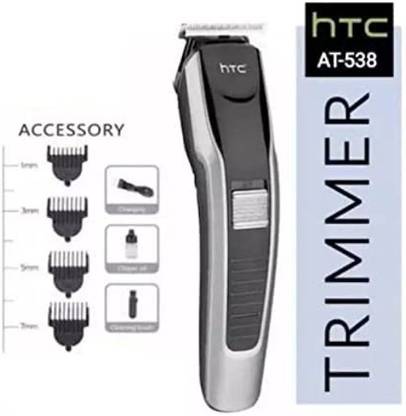 aljammay HTC AT-538 Professional Rechargeable Hair Clipper Trimmer 100 min  Runtime 4 Length Settings