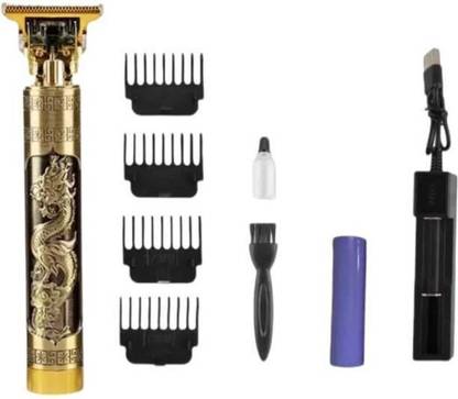 NITBUDDY Professional Maxtop t99 Golden Metal Body Trimmer Haircut Grooming Kit N99 Trimmer 120 min  Runtime 4 Length Settings