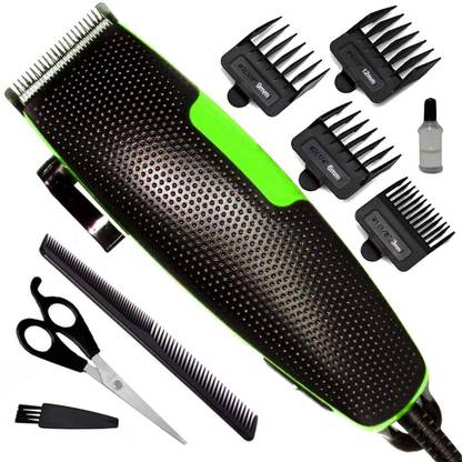 KUYH New Professional Corded Hair Cutting Machine With Adjustable Trimmer Trimmer 0 min  Runtime 4 Length Settings