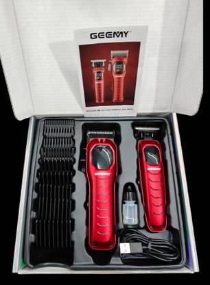 Geemy GM-8046 professional hair clipper trimmer set 2 in 1 combo kit Trimmer 240 min  Runtime 9 Length Settings