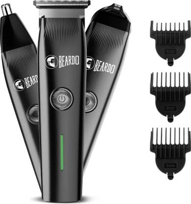 BEARDO Ape-X Prime Multipurpose | Grooming Kit For Beard, Ear & Nose Trimmer 120 min  Runtime 3 Length Settings