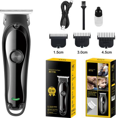 HTTCC Waterproof Chargeable Beard Moustache Trimmer Powerful Hair Clipper Razor BT Fully Waterproof Trimmer 1200 min  Runtime 4 Length Settings
