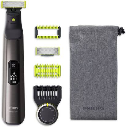 PHILIPS QP6550/15 OneBlade Pro Shaver and Trimmer 120 min  Runtime 14 Length Settings