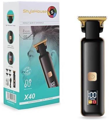 Stylehouse X40 Trimmer 120 min  Runtime 4 Length Settings