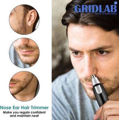 Gridlab Grooming Simplified Discover Ultimate Professional Mini Nose and Ear Hair Shaver Trimmer 70 min  Runtime 0 Length Settings