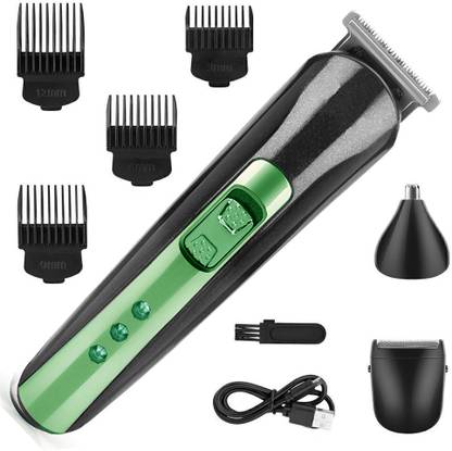 DFRU Professional 3 IN 1 Hair Trimmer Beard Razor Nose Hair Trimmer Body Grooming Kit Grooming Kit 60 min  Runtime 4 Length Settings