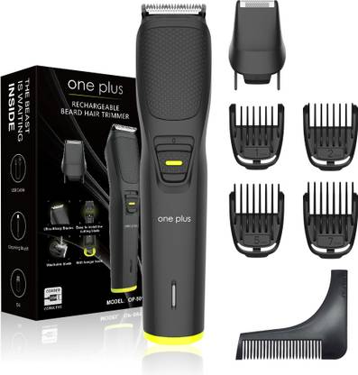 One Plus OP 501 Cordless Professional 7 in 1 Grooming Kit With Hook Hanger Washable Trimmer 120 min  Runtime 12 Length Settings