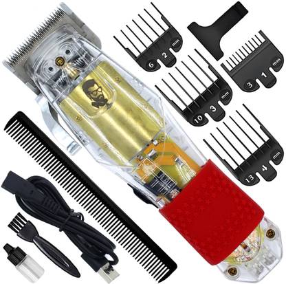 MSSM Men’s Rechargeable AX Powerful Hair Clipper Beard Moustache Hair Cutting Trimmer Fully Waterproof Grooming Kit 410 min  Runtime 8 Length Settings