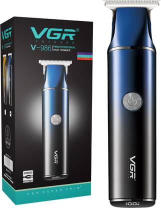 VGR V-986 Professional T-blade Precision with LED display Trimmer 150 min  Runtime 4 Length Settings