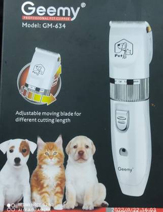 Geemy GM 634 pit hiar clipper trimmer chargeable Grooming Kit 60 min  Runtime 4 Length Settings