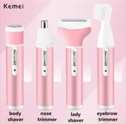EPI Ladies Shaver 5 In 1 Eyebrow Nose Trimmer Grooming Kit 70 min  Runtime 5 Length Settings