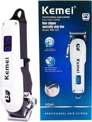 Kemei KM - 232 PROFESSIONAL TRIMMER with 240min Runtime. Trimmer 120 min  Runtime 4 Length Settings