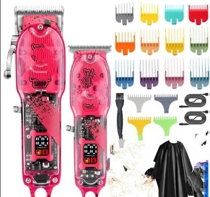 RRT Professional hair clipper and bith skill beard led display rechargeable f Trimmer 180 min  Runtime 12 Length Settings