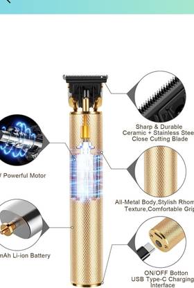 Proton Propessional hiar trimmer zero cuttingh Trimmer 120 min  Runtime 4 Length Settings