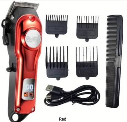 singh Professional hair trimmer clipper all tayp cutting led display rechargeable Trimmer 120 min  Runtime 4 Length Settings