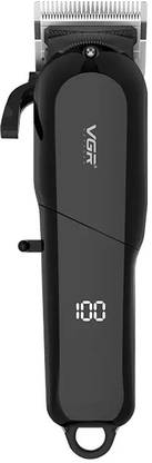 VGR V-118 Professional Hair Clipper with LED Display Trimmer 200 min Runtime 6 Length Settings  (Black)