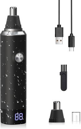 Painless Ear and nose Led display Usb Trimmer 45 min  Runtime 1 Length Settings