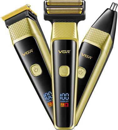 VGR VL-366 Limited Edition Professional 3 in 1 Grooming Kit, Trimmer for Men Trimmer 90 min Runtime 6 Length Settings