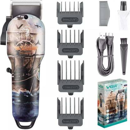 VGR V-690 Professional Hair Clipper Trimmer 150 min  Runtime 8 Length Settings