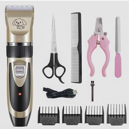 EVETIS Pet Hair Trimmer Dogs & Cats Grooming Machine Wireless Rechargeable Grooming Kit 180 min  Runtime 8 Length Settings