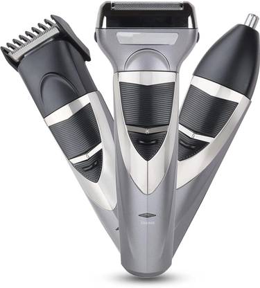 QFREE 3 IN 1 Professional Rechargeable Heavy Quality Hair, Nose, Close Cutting Trimmer 140 min  Runtime 4 Length Settings