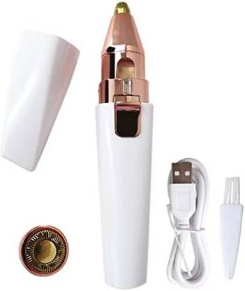 Totthar Rechargeable 2 in 1 Women Facial Hair Remover with ABS Stainless Steel Blade Trimmer 30 min  Runtime 1 Length Settings