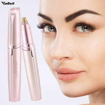 BeeDuck Eyebrow Trimmer Face, Lips, Nose Hair Removal Trimmer, face Hair Remover Trimmer 120 min  Runtime 0 Length Settings