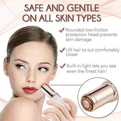KTOSTON Face Hair Remover Upper Lip, Chin, Cheeks, Eyebrow Trimmer Shaver Machine Trimmer 120 min  Runtime 1 Length Settings