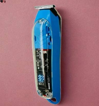Bashaam X439 M853T Transparent Hair Clipper Power Display & Electric Trimmer for Men Fully Waterproof Trimmer 140 min Runtime 3 Length Settings