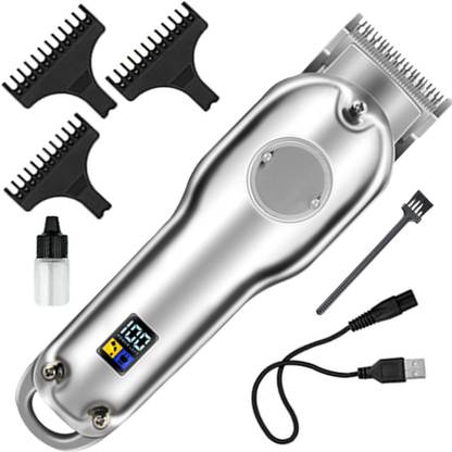 FGHJ Heavy Duty Low Noise Hair Trimmer & Clipper Beard Shaver For Men Trimmer 90 min  Runtime 3 Length Settings