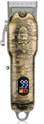 Dingh Kv hair trimmer clipped led display home and barber use rechargeable Body Groomer 120 min  Runtime 4 Length Settings