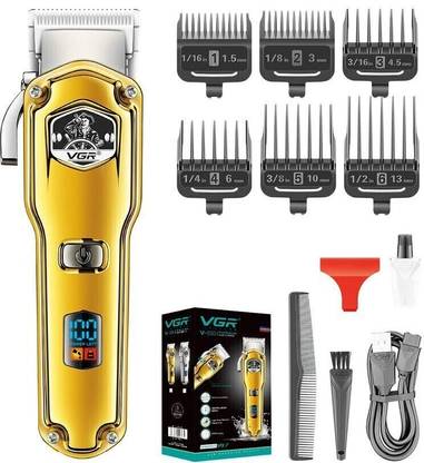 VGR V-693 Fully Waterproof Trimmer 150 min  Runtime 6 Length Settings