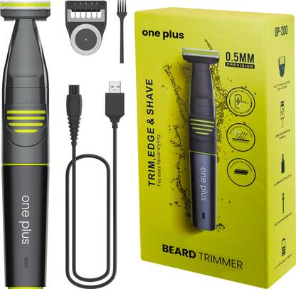One Plus OP 200 T-blade Cordless Hair Trimmer waterproof Trimmer 120 min  Runtime 20 Length Settings