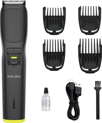 One Plus OP 531 Cordless Professional Hair Trimmer For Men waterproof Trimmer 120 min  Runtime 4 Length Settings