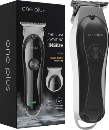 One Plus OP 118 Cordless Professional Small Size Clipper,waterproof With Turbo Mode Hair Trimmer 90 min  Runtime 4 Length Settings