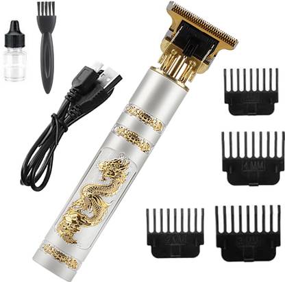 KURBA Professional Hair Clipper for men Dragon style T shape Rechargeable Shaver Trimmer 60 min  Runtime 4 Length Settings