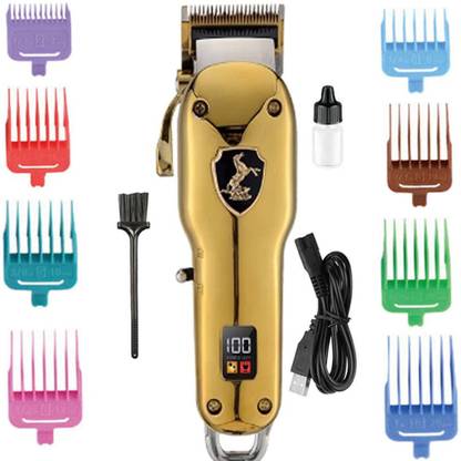 uiol Rechargeable Hair Trimmer Waterproof Razor Hair Clipper Machine For Men Trimmer 120 min  Runtime 8 Length Settings