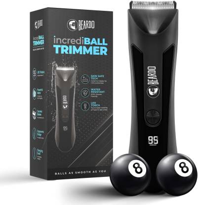 BEARDO incrediBALL Trimmer for Men with Skin Safe Tech Fully Waterproof Trimmer 120 min  Runtime 4 Length Settings