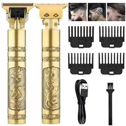 YVDP ENTERPRISE Dragon Professional Hair Clipper Fully Waterproof Trimmer (Gold) Trimmer 120 min  Runtime 4 Length Settings