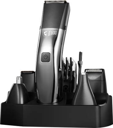 BEARDO Chrome Beast Grooming Kit Trimmer 90 min  Runtime 40 Length Settings
