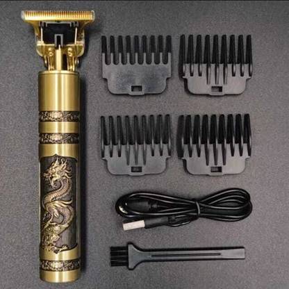 HAMOFY Professional Golden t99 Trimmer Haircut Grooming Kit Metal Body Rechargeable 39 Trimmer 45 min  Runtime 1 Length Settings