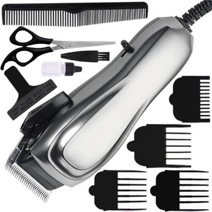 DEBT Heavy Duty Metal Body Corded Hair Trimmer Beard Shaver Adjustable Length Setting Trimmer 0 min  Runtime 4 Length Settings