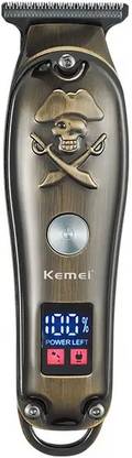 Kemei KM-2231 USB Mini LCD Display Hair Clippers Professional Grooming Kit 200 min  Runtime 4 Length Settings