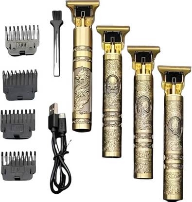 Trendy styler Professional Golden Metal Maxtop t99 Body Trimmer Haircut Grooming Kit Z42 Trimmer 120 min  Runtime 4 Length Settings
