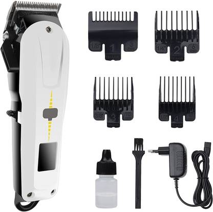 RACCOON LED Display Hair Clipper Heavy Duty for Hair and Beard Cut Trimmer 240 min  Runtime 4 Length Settings