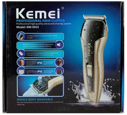 Kemei km-5015 Runtime: 30 min Trimmer for Men Trimmer 60 min  Runtime 4 Length Settings