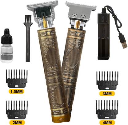Pick Ur Needs T-Blade Rechargeable Hair Trimmer Cordless Electric Shaver Beard Grooming Kit 120 min  Runtime 1 Length Settings