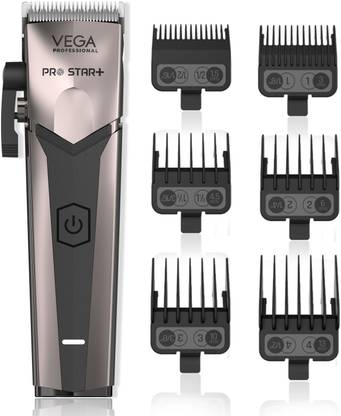 Vega Professional Pro Star+ Hair Clipper with 7000 RPM Trimmer 180 min  Runtime 2 Length Settings